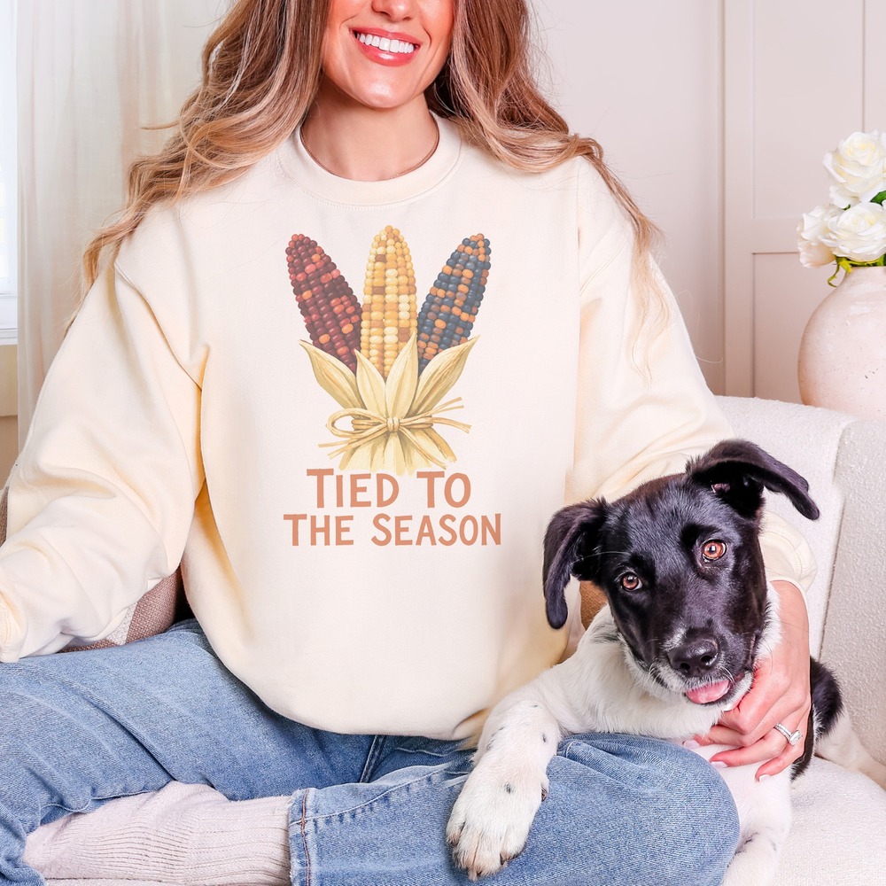 Tied to the Season Harvest Corn Bundle Sweatshirt